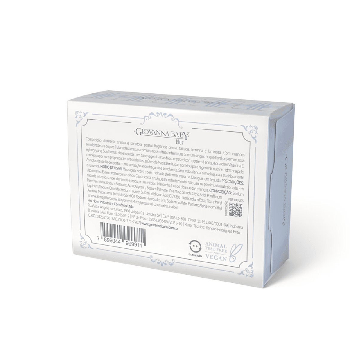 Sabonete Vegetal em Barra Giovanna Baby Blue 90g - Imagem 3