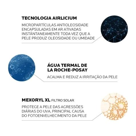 Protetor Solar Facial La Roche-Posay Anthelios Airlicium Antioleosidade FPS50 Cor 2.0 40ml - Imagem 4