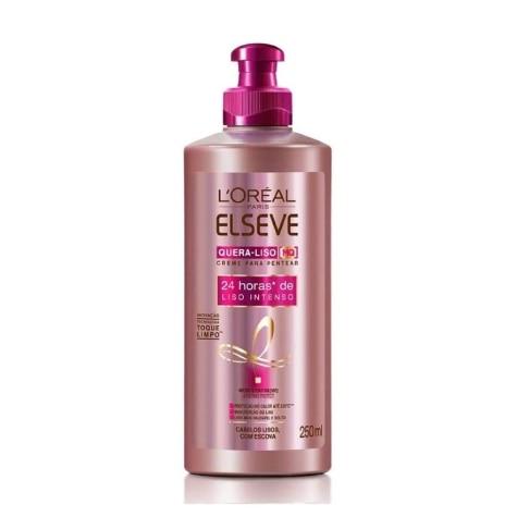 Creme para Pentear Elseve Quera-Liso Cabelo Liso 250ml - Imagem 1