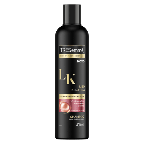 Shampoo Tresemmé Liso Keratina 400ml - Imagem 1