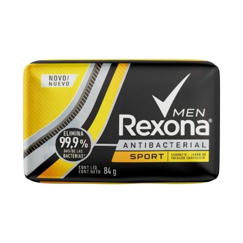Sabonete Antibacteriano Barra Rexona Men Energy Sports 84g - Imagem 1