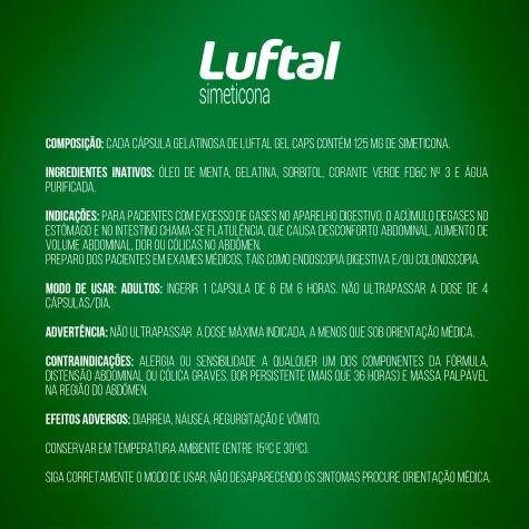 Luftal Gel Caps 125mg 20 Cápsulas - Imagem 5