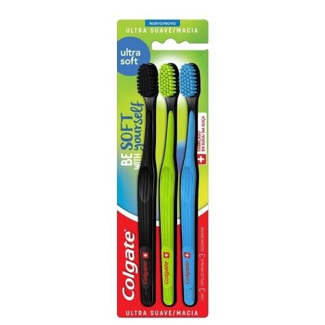 Escova Dental Colgate Ultra Soft 3 Unidades - Imagem 1