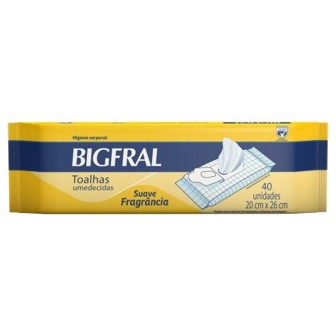 Toalha Umedecidas Bigfral 40 Unidades - Imagem 1