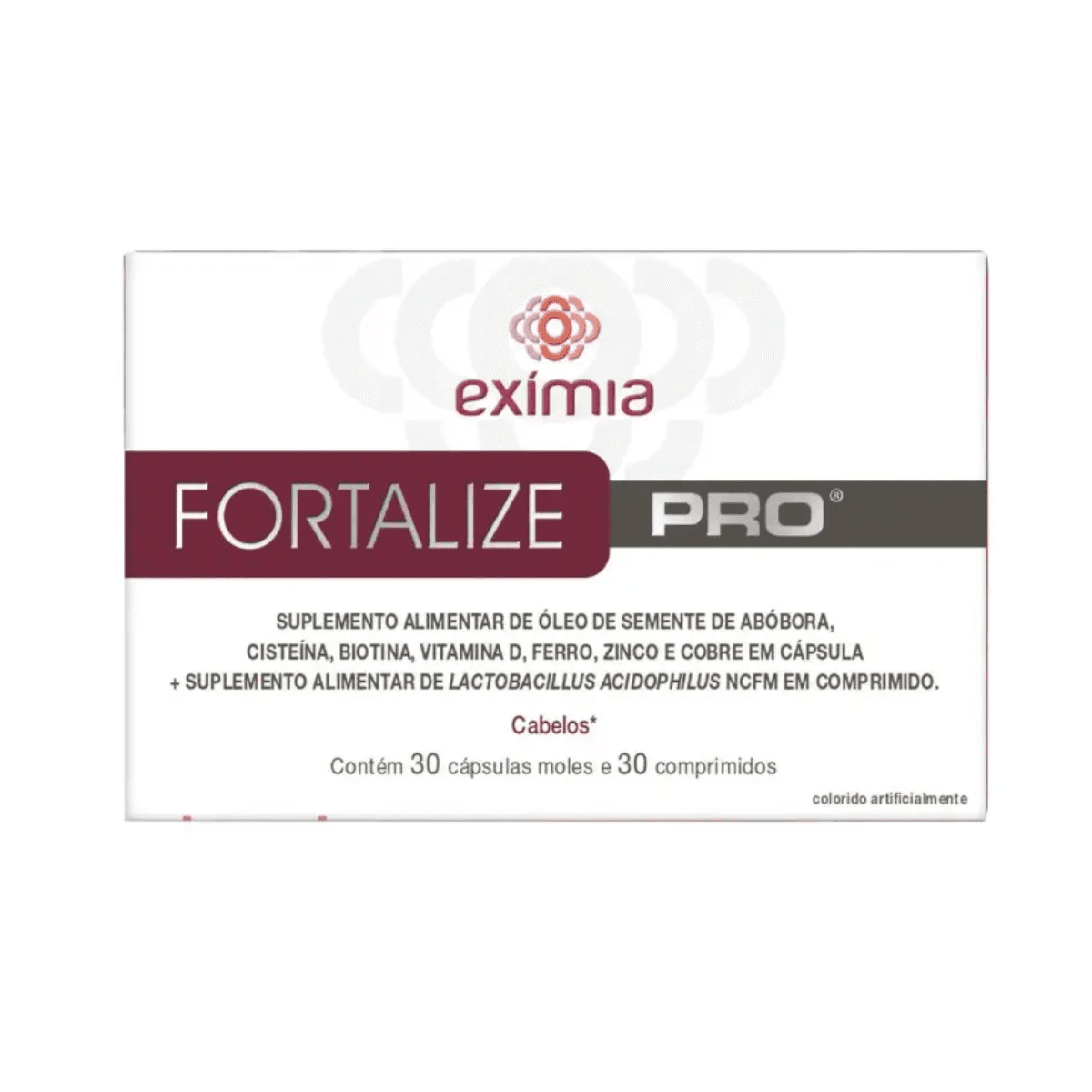 Eximia Polivitamínico Fortalize Pro Cabelos 30 Comprimidos e 30 Cápsulas - Imagem 1