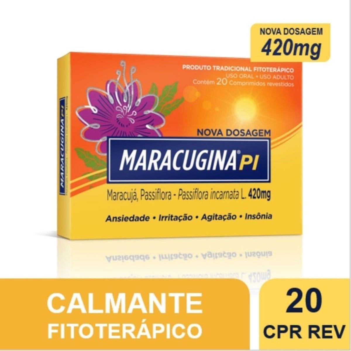 Maracugina PI 420mg 20 Comprimidos Revestidos
