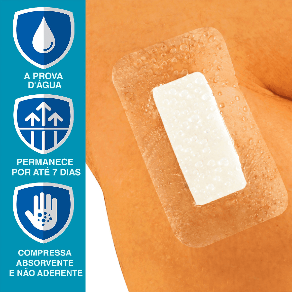 Curativo Nexcare Tegaderm Transparente com Pad 3 Unidades - Imagem 8
