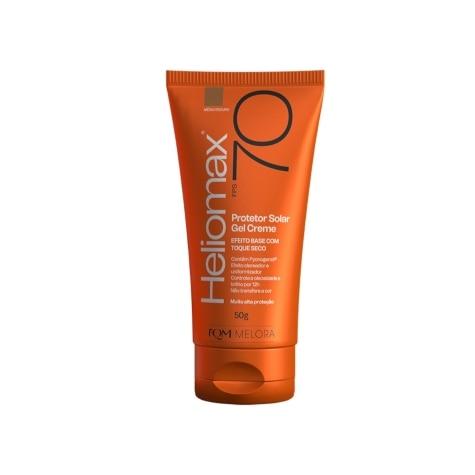 Protetor Solar Facial Heliomax FPS70 Gel Creme Cor Escuro 50g - Imagem 2