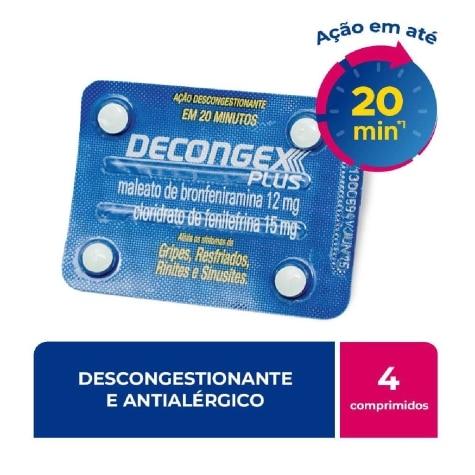 Decongex Plus 12mg + 15mg 4 Comprimidos Revestidos - Imagem 2
