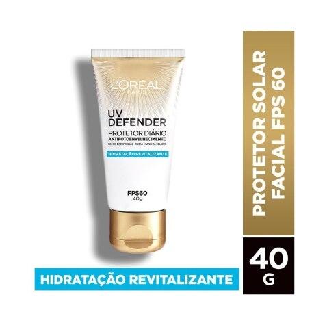 Protetor Solar Facial L'Oréal UV Defender Revitalizante FPS60 Incolor 40g - Imagem 2