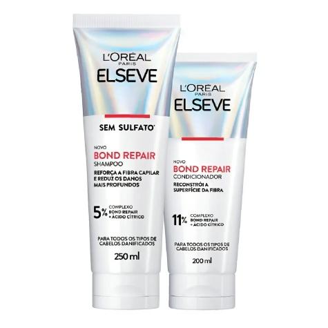 Kit L'Oréal Paris Elseve Bond Repair Shampoo 250ml + Condicionador 200ml - Imagem 1