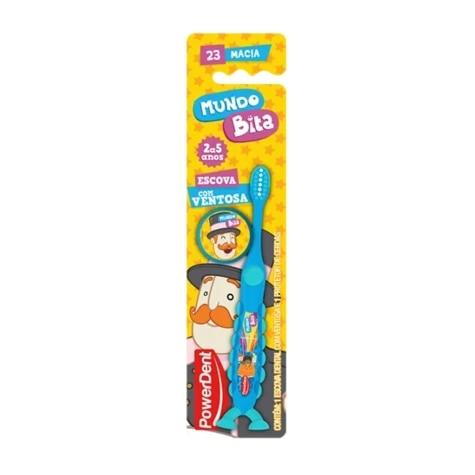 Escova Dental PowerDent Infantil Mundo Bita 2 a 5 anos - Imagem 1