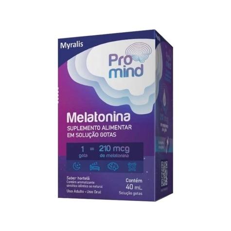 Promind Gotas Melatonina 210mcg Sabor Hortelã 40ml - Imagem 1