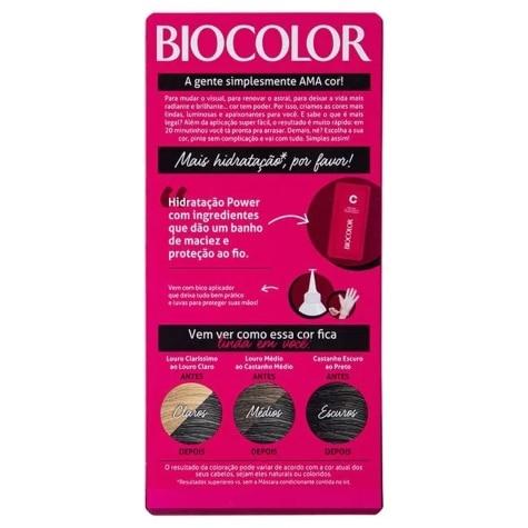 Tintura Biocolor Creme 4.0 Castanho Médio Nada Básico 110g - Imagem 3