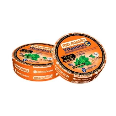 Melagrião Vitamina C Extra Forte Sabor Gengibre e Hortelã 20 Pastilhas - Imagem 2