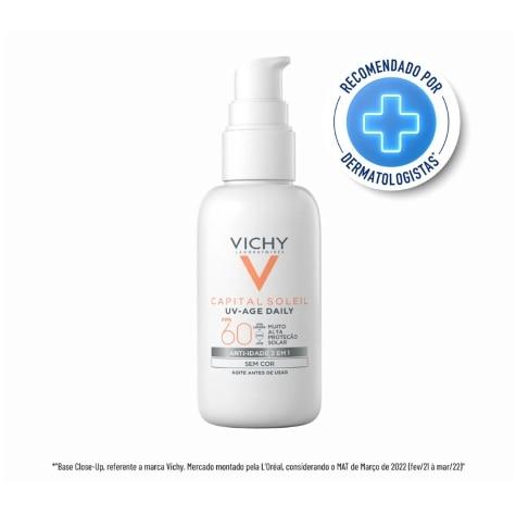 Protetor Solar Facial Vichy Capital Soleil UV-Age Daily FPS60 Incolor 40g - Imagem 7