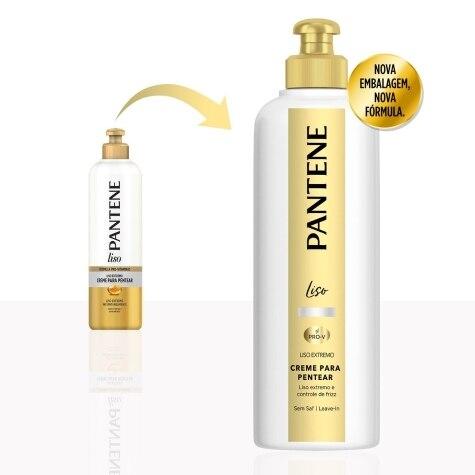 Creme para Pentear Pantene Liso Extremo Cabelo Liso 240g - Imagem 2