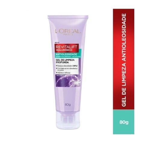Gel de Limpeza Profunda L'Oréal Paris Revitalift Hialurônico Antioleosidade 80g - Imagem 2