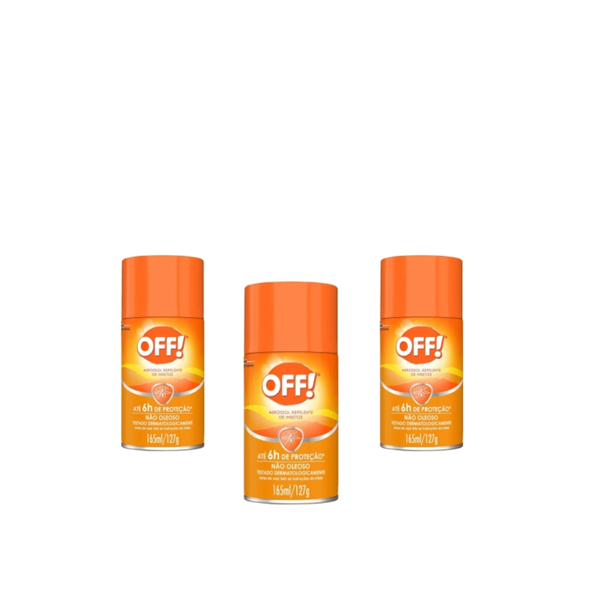 Kit 3 Unidades Repelente Off! Aerosol Family 165ml - Imagem 1