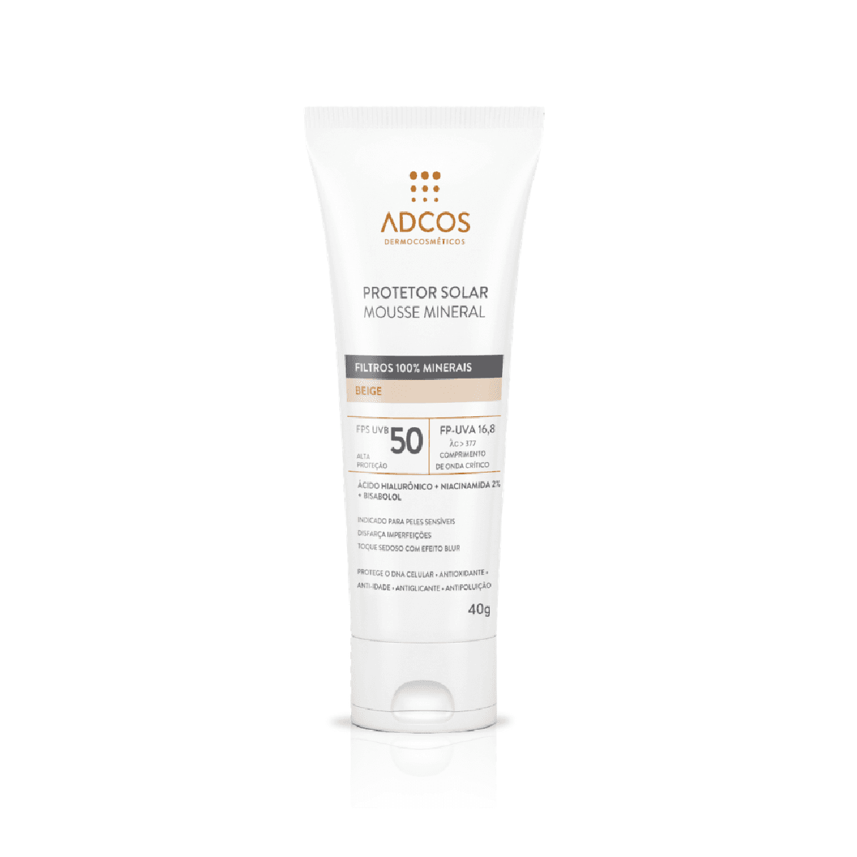 Protetor Solar Mousse Tonalizante FPS 50 - Mineral - Beige - 40g - Imagem 1