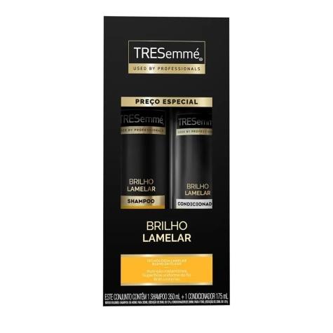Kit Tresemmé Brilho Lamelar Cabelo Seco Shampoo 350ml + Condicionador 175ml - Imagem 1