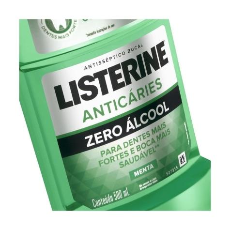 Enxaguante Bucal Listerine Anticáries Menta Suave Sem Álcool Leve mais Pague menos 500ml - Imagem 2