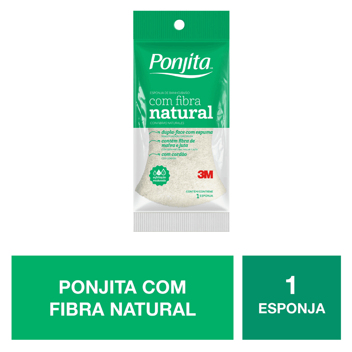 Esponja de Banho Ponjita Fibra Natural - Imagem 4