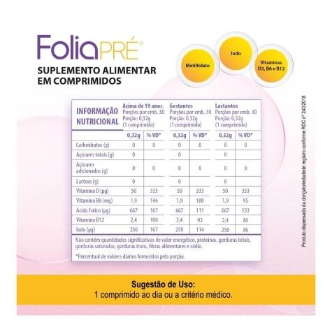 FoliaPRÉ 30 Comprimidos - Imagem 3