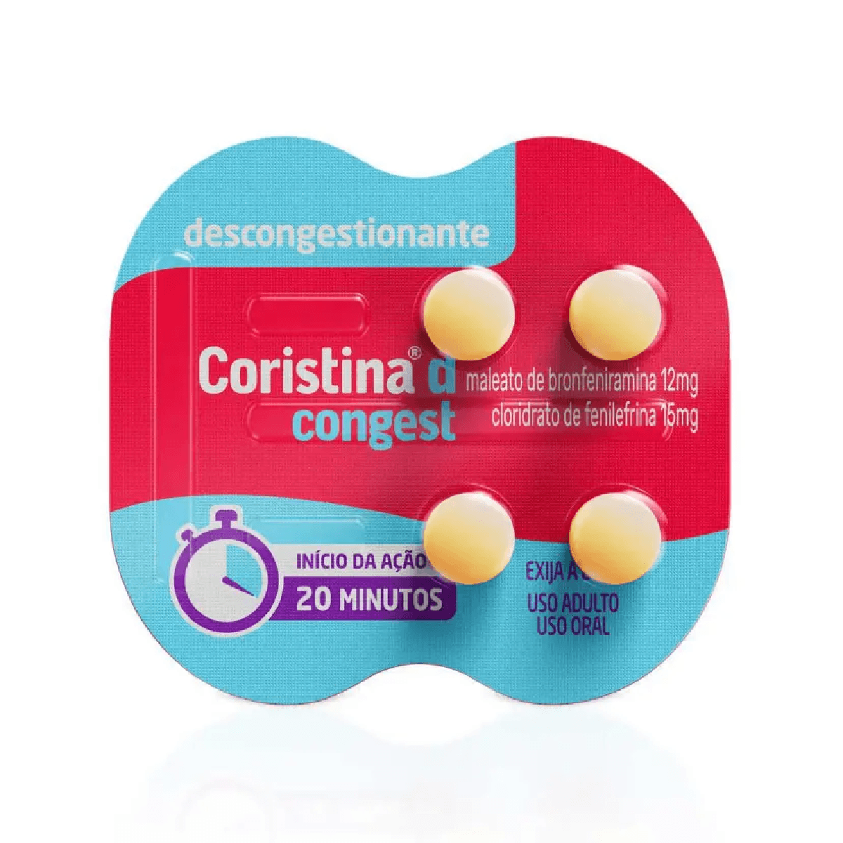 Coristina D Congest 4 Comprimidos Revestidos - Imagem 1