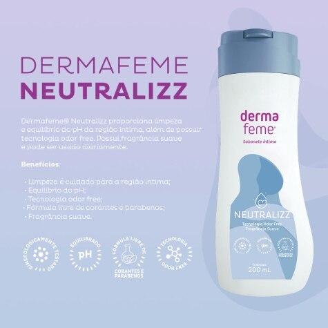 Kit Sabonete Líquido Dermafeme Neutralizz 200ml 2 Unidades - Imagem 3