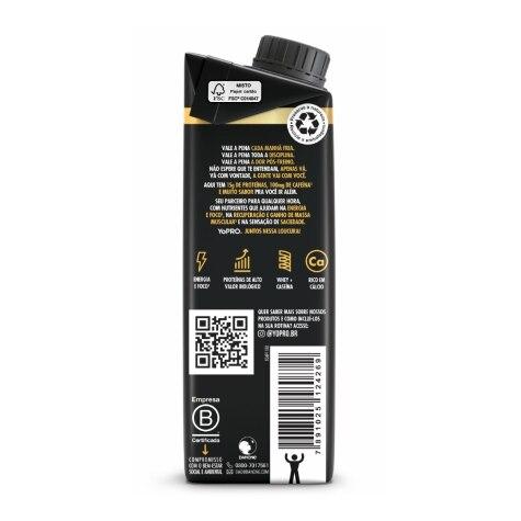 Bebida Láctea YoPro Energy Boost Zero Lactose Sabor Café Expresso 250ml - Imagem 3