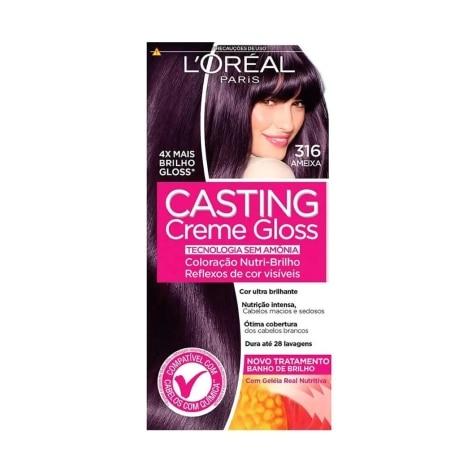 Tintura Casting Creme Gloss L’Oréal Paris Sem Amônia 316 Ameixa 145ml - Imagem 1