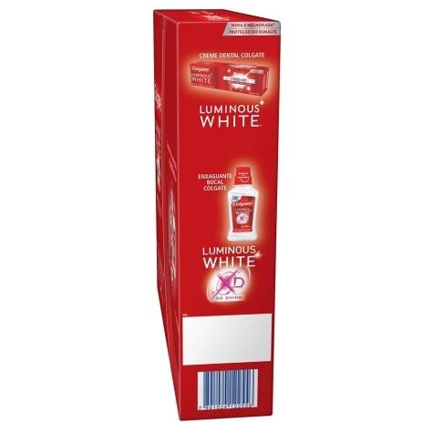 Kit Creme Dental Colgate Luminous White 3 Unidades 70g + Enxaguante Bucal - Imagem 3