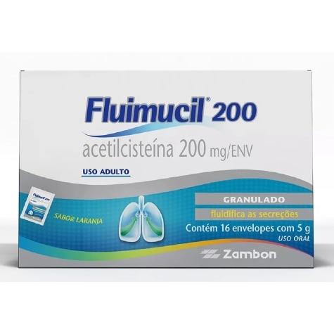 Fluimucil 200mg Granulado 16 Envelopes 5g - Imagem 1