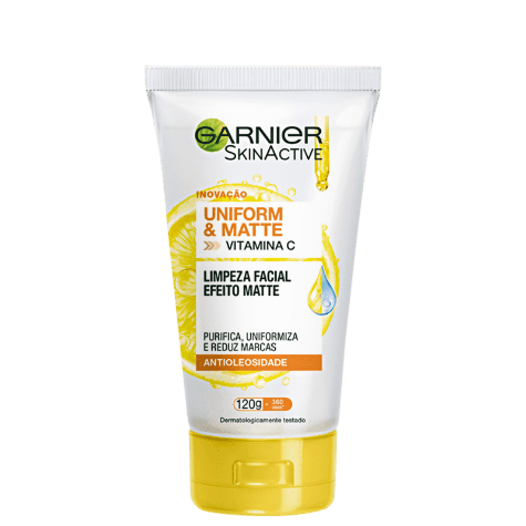 Gel de Limpeza Garnier SkinActive Uniform & Matte Facial 120g - Imagem 1