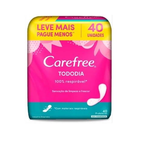 Protetor Diário Tododia Carefree sem Perfume 40 Unidades Leve mais Pague menos - Imagem 1