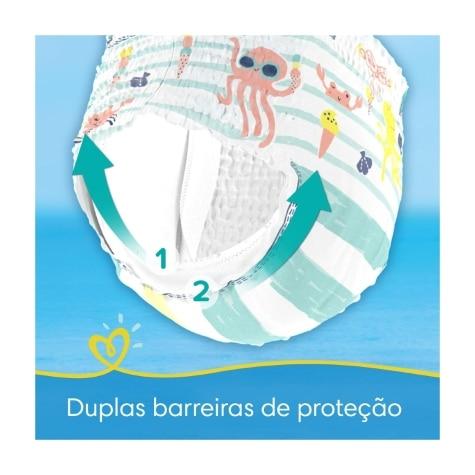 Fralda para Água Pampers Splashers Baby Shark M-G 11 Unidades - Imagem 2