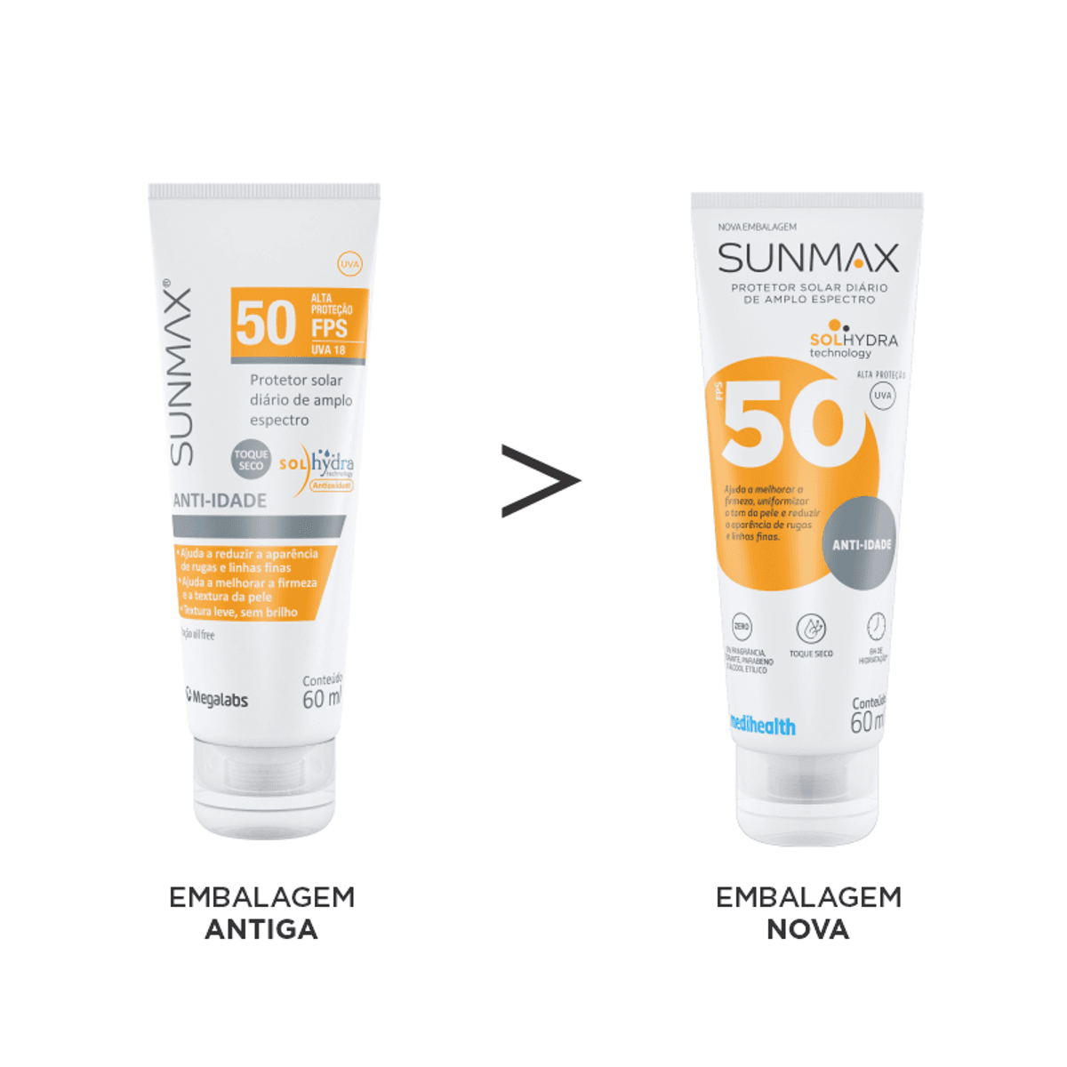 Protetor Solar Facial e Corporal Sunmax Anti-Idade FPS50 Loção 60ml - Imagem 2