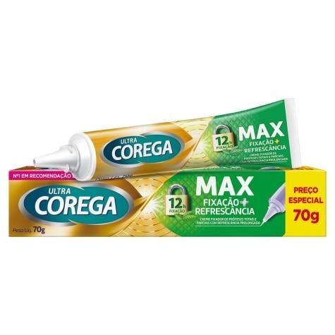Creme Fixador de Dentadura Corega Ultra Menta Pague 50g e Leve 68g - Imagem 1