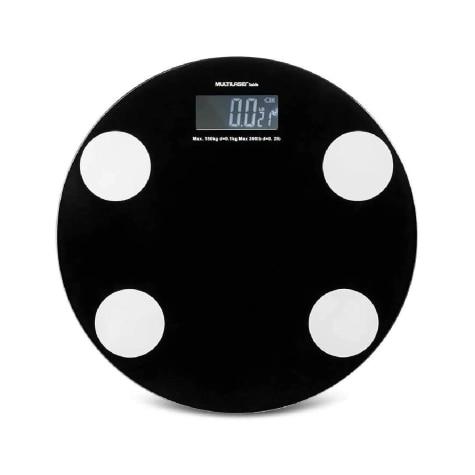 Balança Digital Multilaser EatSmart Preta 1 Unidade - Imagem 1