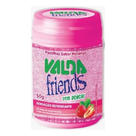 Pastilhas Valda Friends Sem Açúcar Sabor Morango 50g - Imagem 1