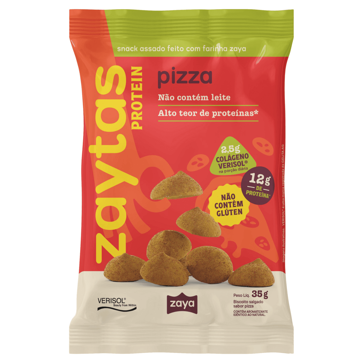 Biscoito Zaytas Protein Pizza 35g - Imagem 1