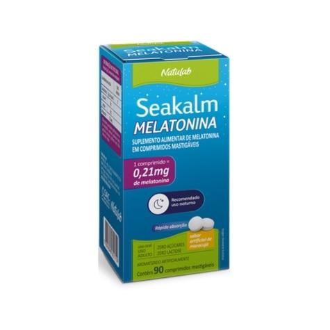 Seakalm 0,21mg Sabor Maracujá 90 Comprimidos Mastigáveis - Imagem 1