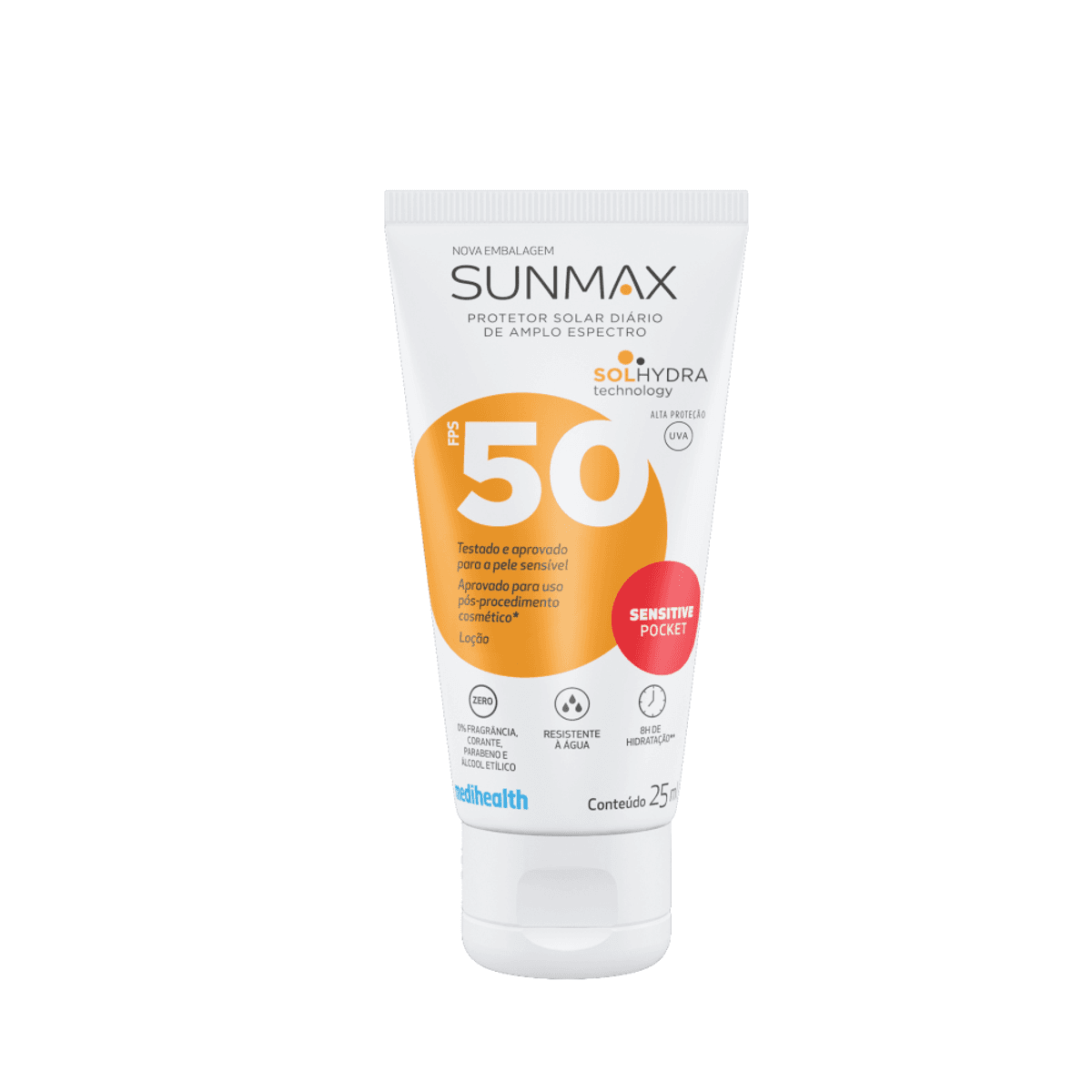 Protetor Solar Facial Sunmax Sensitive FPS50 Pele Sensível 25ml - Imagem 1