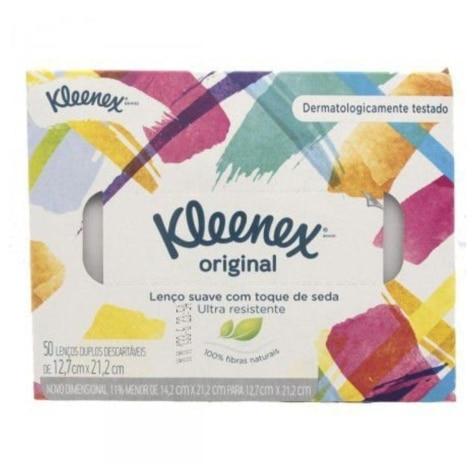 Lenços de Papel Kleenex Original 50 Unidades - Imagem 1