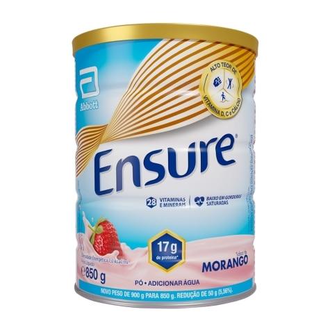 Suplemento Alimentar Ensure Sabor Morango 850g - Imagem 1