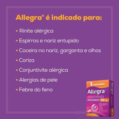 Allegra 120mg 2 Comprimidos - Imagem 2
