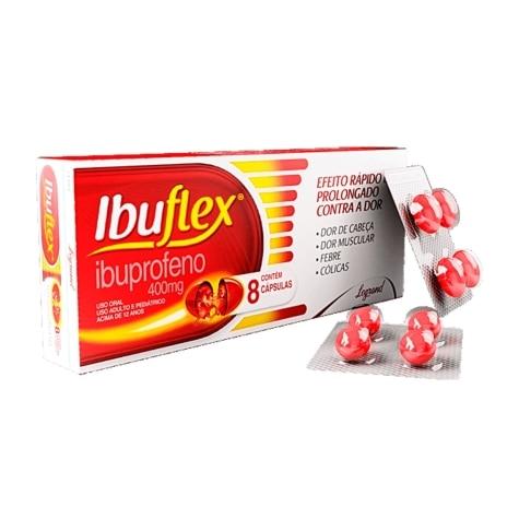 Ibuflex 400mg 8 Cápsulas - Imagem 1