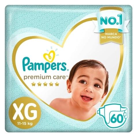 Fralda Pampers Premium Care XG 60 Unidades - Imagem 1