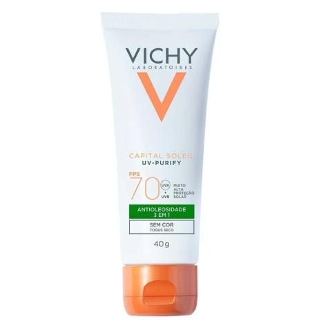 Protetor Solar Facial Vichy Capital Soleil UV-Purify FPS70 Incolor 40g - Imagem 1